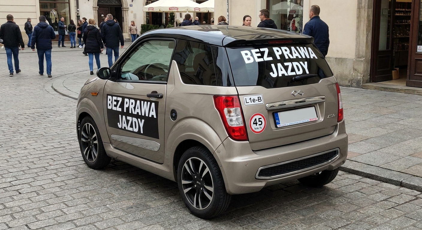 samochód bez prawa jazdy